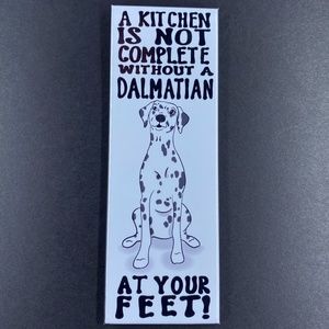 Dalmatian Dog Kitchen Magnet Handmade Pet Portrait Art Decor Gift